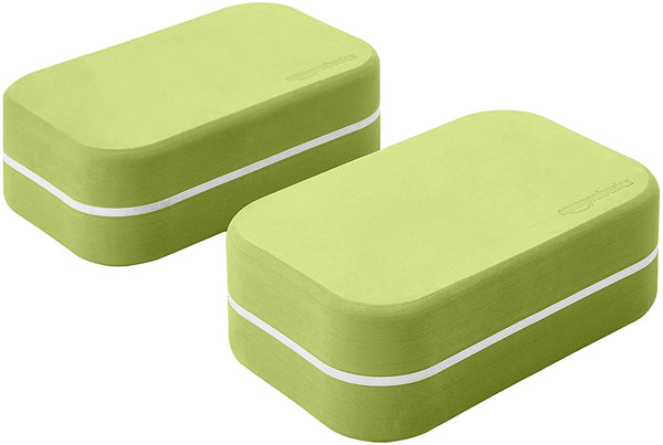 AmazonBasics 1/4-Inch Thick TPE 6-Piece Yoga Set with Mat - Green